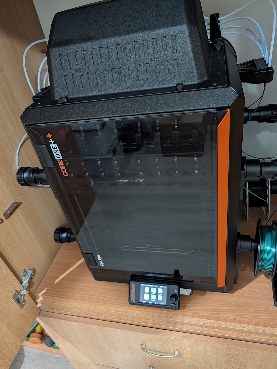 Printer with its lights off