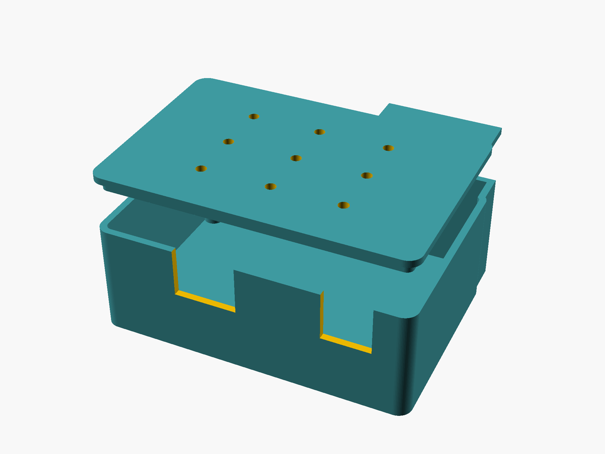 The attic box, lid hovering