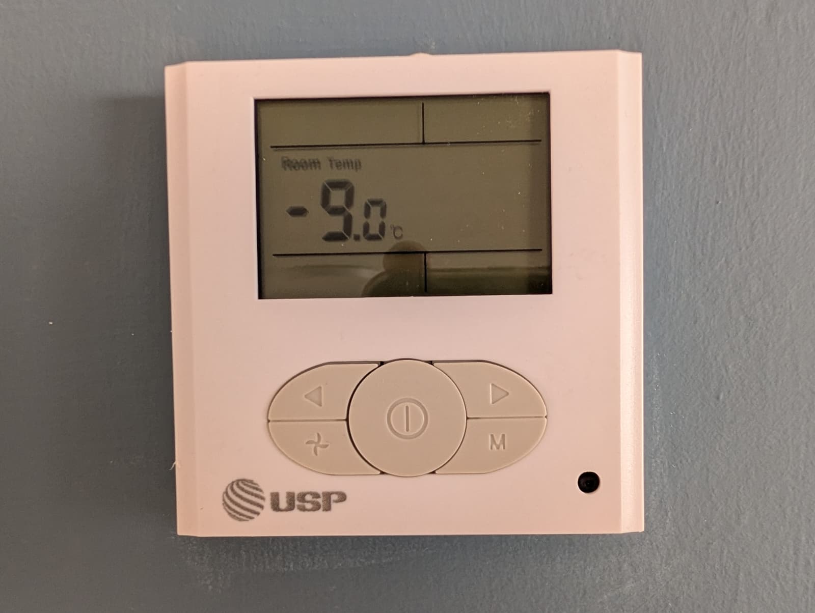 Room Temp: -9.0°C. It was not.